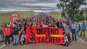 Standing Rock demonstrators (via Injustice Boycott)
